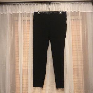 Black skinny-ankle dress pants